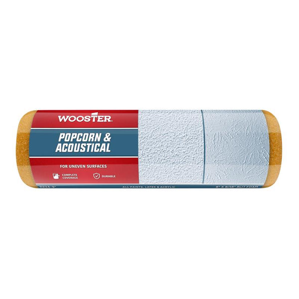 Wooster Brush R234-9 Popcorn Acoustical Roller Cover, 9/16-Inch Nap, 9-Inch