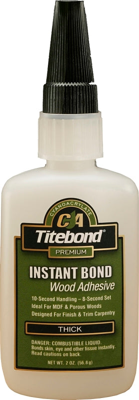 Titebond Instant Bond Wood Adhesive Thick, 2 oz. 6221