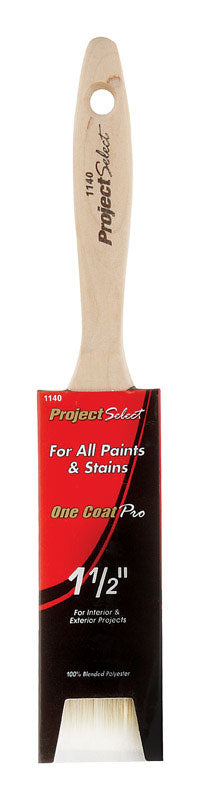 Linzer Products 1140-0150 1-1/2" Polyester Project Select Varnish & Wall Paint Brush