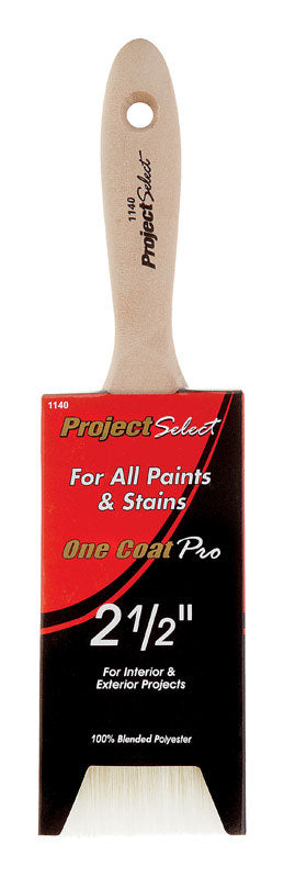 Bell & Gossett 0250 Linzer Project Select One Coat Pro 1140 Varnish Brush, 2-1/2 in Width, Chiseled Polyester, 2.5"