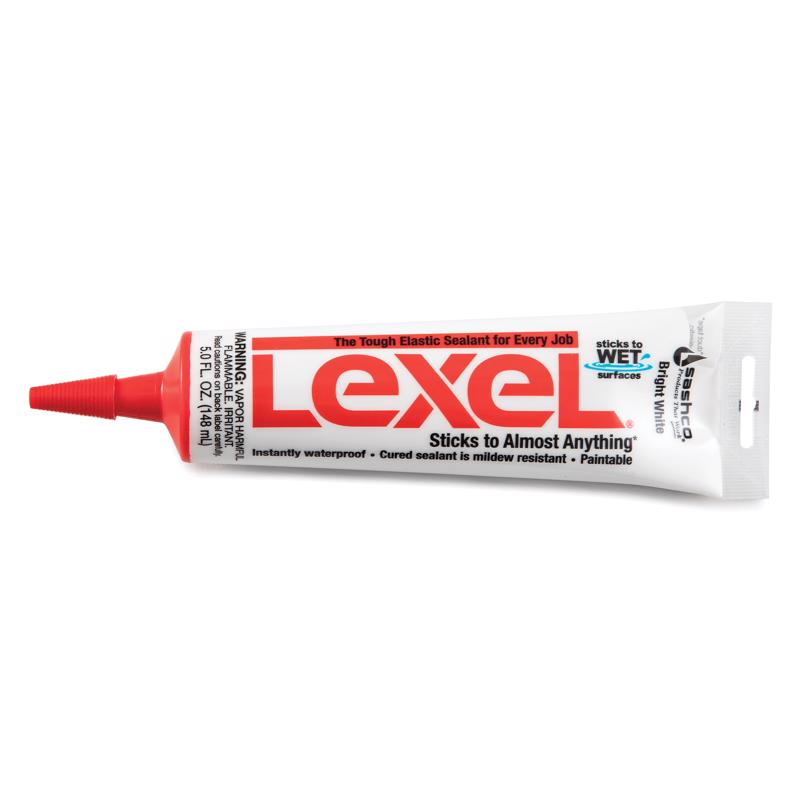 SASHCO 13043 Lexel Synthetic Rubber, 5 oz Tube, White, Voc