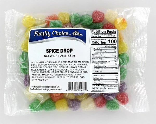 12/Pack RUCKER'S Candy 1107 14OZ Spice Drops