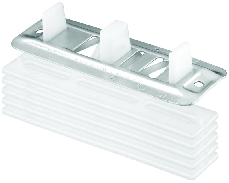 Prime-Line Products N 6661 Prime Line N-6661 Adjustable Floor Mount Guide and Carpet Riser, 1/8 in T X 5 in L, Plastic/Steel, quot