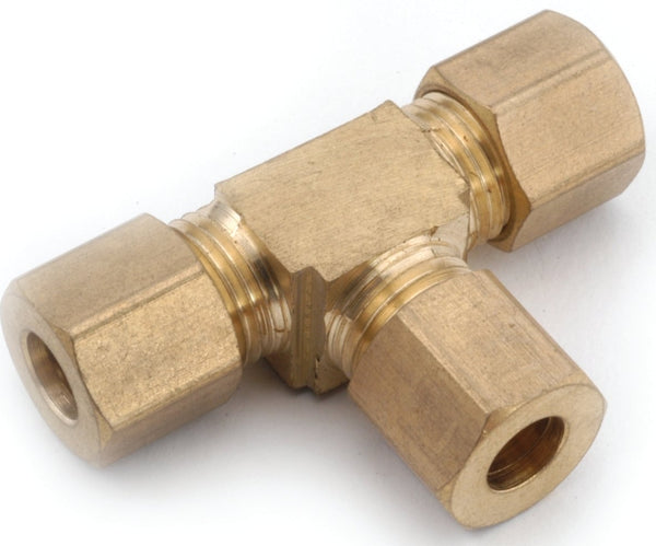 Anderson Metals 750064-04 3-Way Tube Union Tee, 1/4"