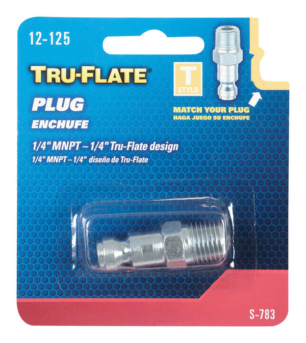 Plews / Edelmann Tru-Flate 12-125 1/4" Male NPT Plug TRFL12125