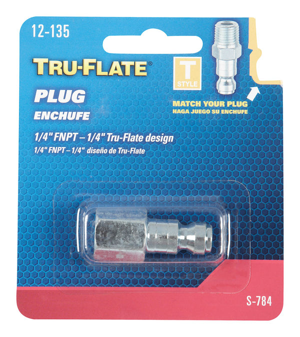 Tru-Flate 12-135 1/4" Female NPT Plug TRFL12135