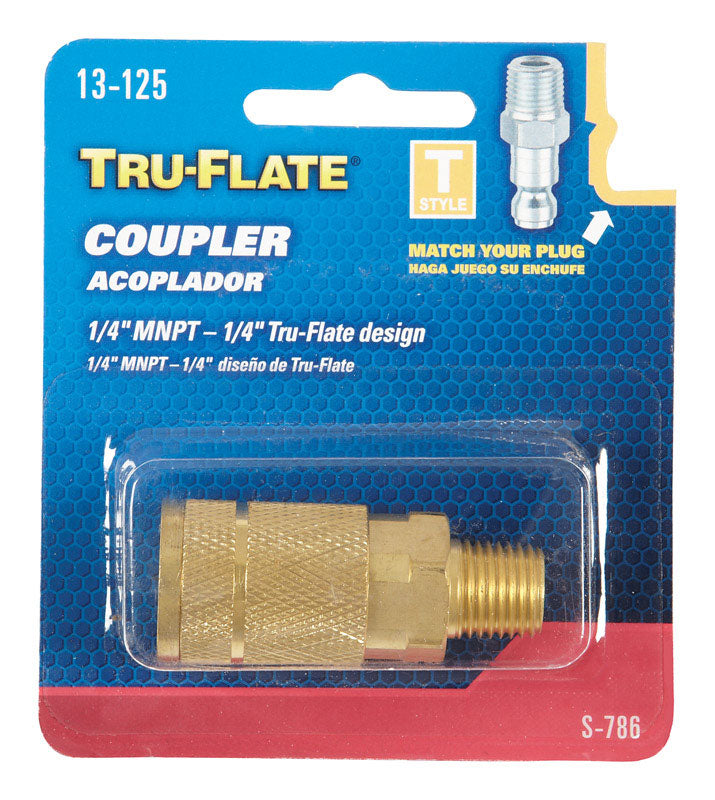 PLEWS/EDELMANN 13-125 1/4" Male Air Line Coupler