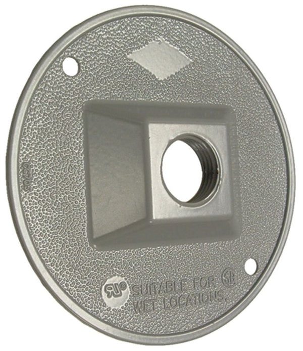 Hubbell-Bell Round Lampholder Cover Gray 5193-5