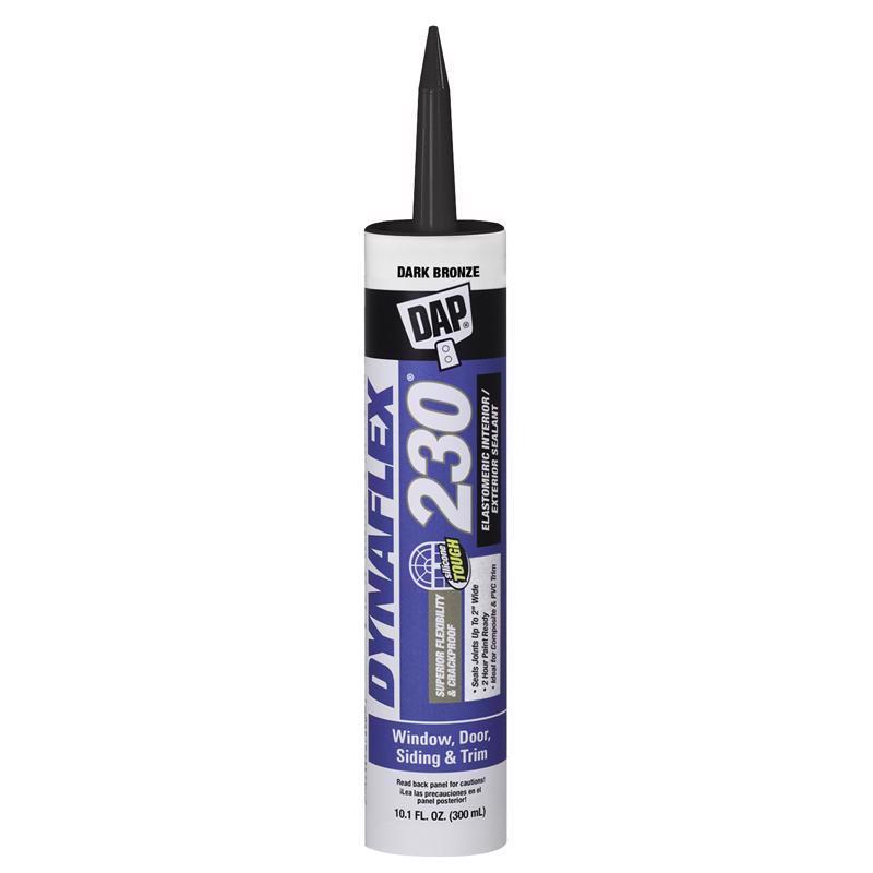 FindTape DAP DYNAFLEX 230 Premium Elastomeric Interior/Exterior Sealant: 10.1 fl oz. (Dark Bronze)