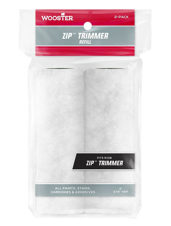 Wooster Brush R148-3 Zip Trim Roller Refill, 3-Inch (Pack of 2)
