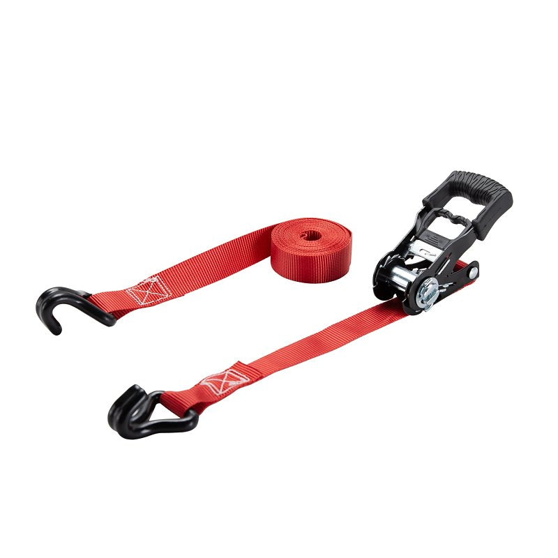 MINTCRAFT FH64057 ProSource Ratchet Tie Down, 500 Lb, 14 Ft L X 1 in W, Polyester