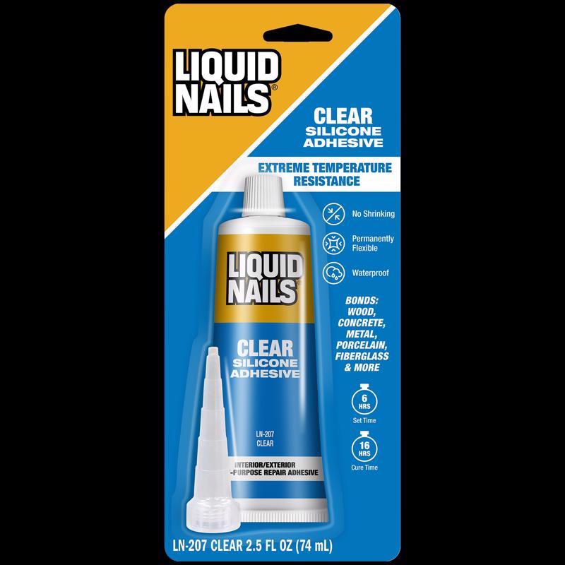 Liquid Nails LN207 All Purpose 2.5-Ounce Adhesive, 2.5oz, Clear
