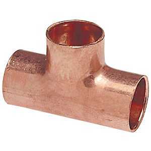 NIBCO Fig No 611, 1-1/2 in. x 1 in. All Cup Copper Tee, Solder