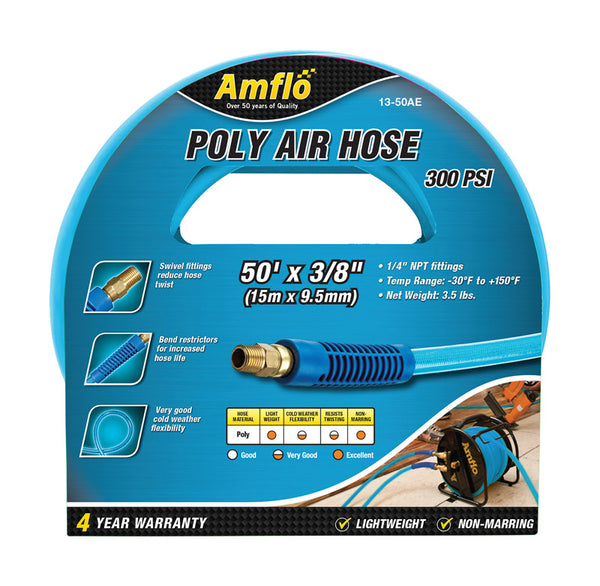 Plews & Edelmann Amflo 13-50AE 3/8'' x 50' Poly Air Hose AMFL1350AE