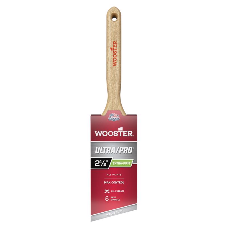 Wooster Brush 4153-2 1/2 4153-2-1/2 Ultra/Pro Extra-Firm Lindbeck Angle Sash Paintbrush, 2-1/2-Inch 2-1/2" XFirm ANG Brush, 2.5 Inch