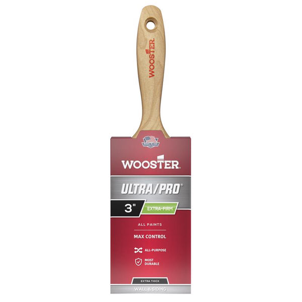 Wooster Brush 4156-3 Ultra/Pro Extra-Firm Jaguar Wall Paintbrush, 3-Inch