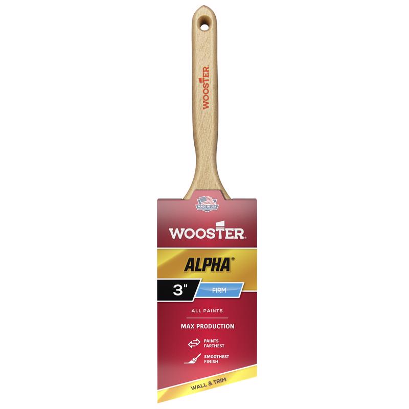 Wooster Brush 4231-3 Alpha Angle Sash Paintbrush, 3-Inch