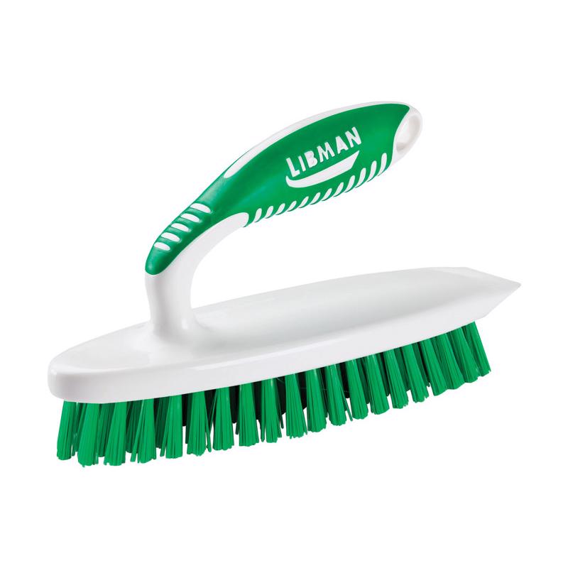 Libman 16 Easy Grip Scrub Brush with Built-In Scraper