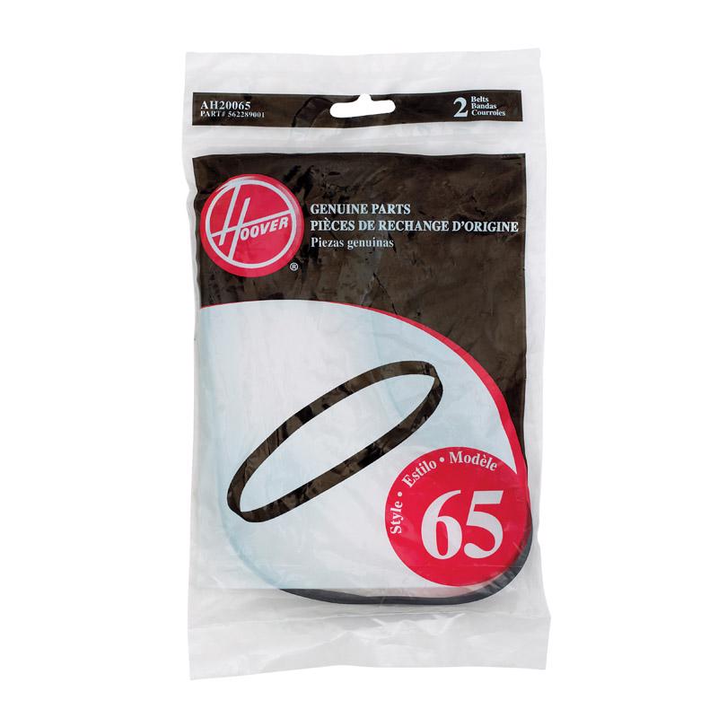 Hoover T-Series Flat Non-Stretch Vacuum Belt, Pack of 2, Black, AH20065, Belt Replacement for Use in Hoover Vacuum Cleaner Models