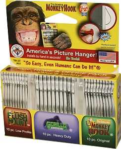 Tmh-314 Heavy-Duty Picture Hanger Set, Carbon Steel, Silver, Galvanized, 30-Piece