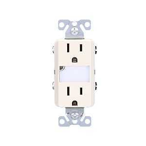 RECEPTACLE DPX W/NTLT ALM 15A