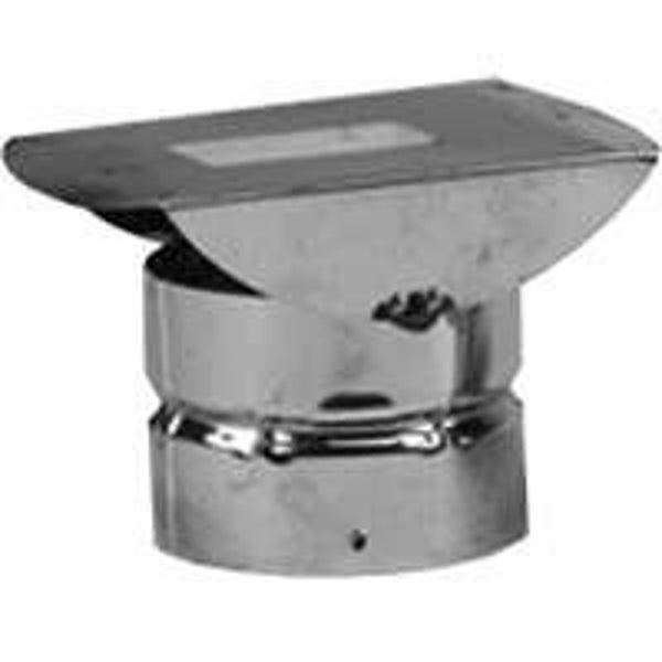 SELKIRK Corp 243805 Horizontal Termination Stove Pipe Cap, 3 Inch, Stainless Steel