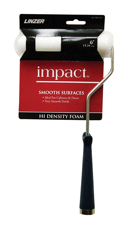Linzer Impact Threaded End 6 in. W Metal/Plastic Mini Paint Roller Frame and Cover