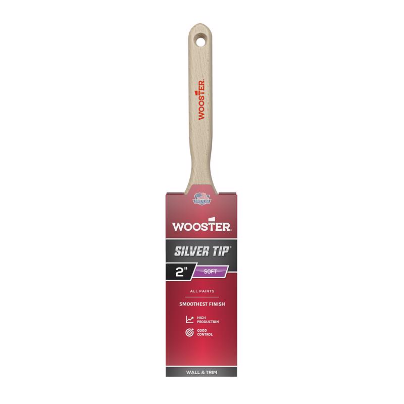 Wooster Brush 5220-2 Silver Tip Flat Sash Paintbrush, 2-Inch