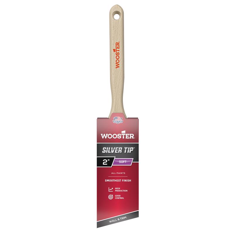 Wooster Brush 5221-2 Silver Tip Angle Sash Paintbrush, 2-Inch, 2 Inch