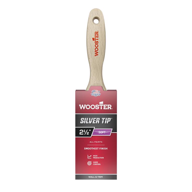 Wooster Brush 5222-2 1/2 Silver Tip Paintbrush, 2-1/2-Inch