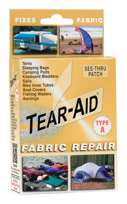 Tear-Aid Fabric Repair Kit 3 " X 12 " 7/8 " X 7/8 " 1-3/8 " X 1-3/8 " Orange