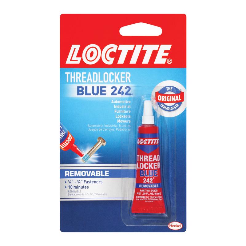 Loctite Heavy Duty Threadlocker, 0.2 oz, Blue 242, Single