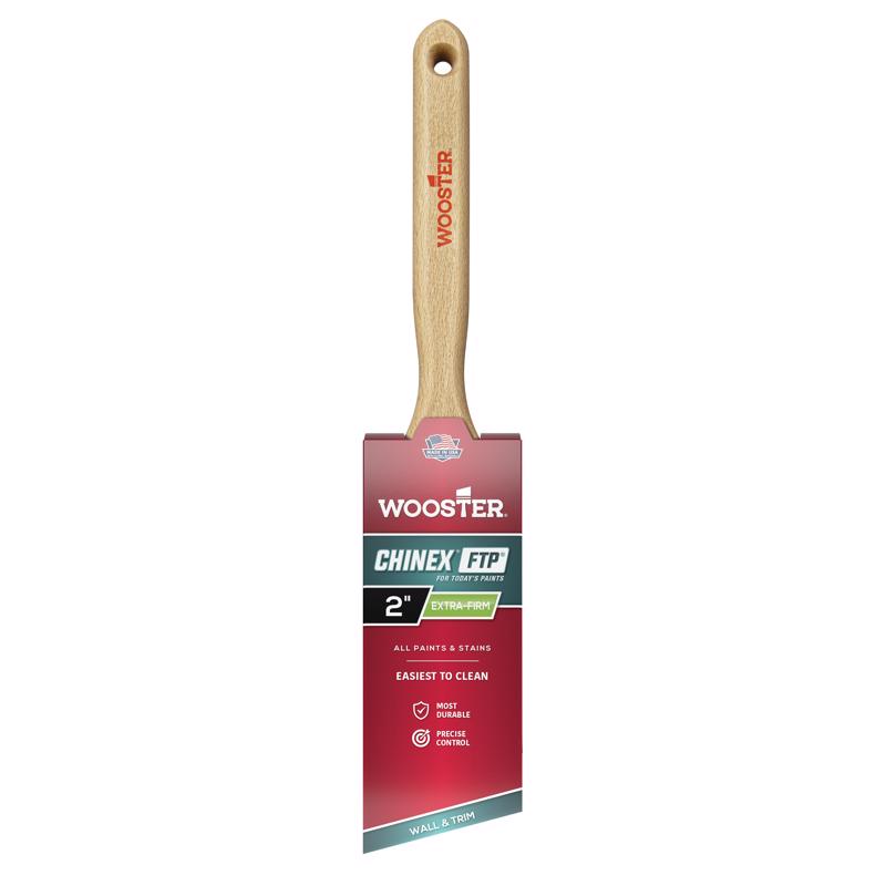 Wooster Brush 4410-2 Chinex FTP Angle Sash Paintbrush, 2 Inch
