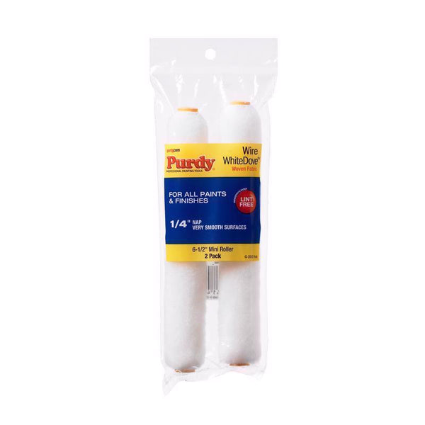 Purdy 140605060 Wire Mini Roller Replacements White Dove, 2 packm 6-1/2 inch x 1/4 inch 14G605060