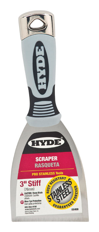 Hyde Stiff Scraper Flexible Metal 3" 06408