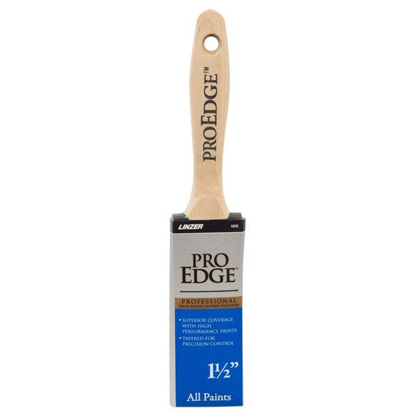 Linzer Pro Impact 1-1/2 in. W Flat Polyester Blend Paint Brush 1870 Pic 0150
