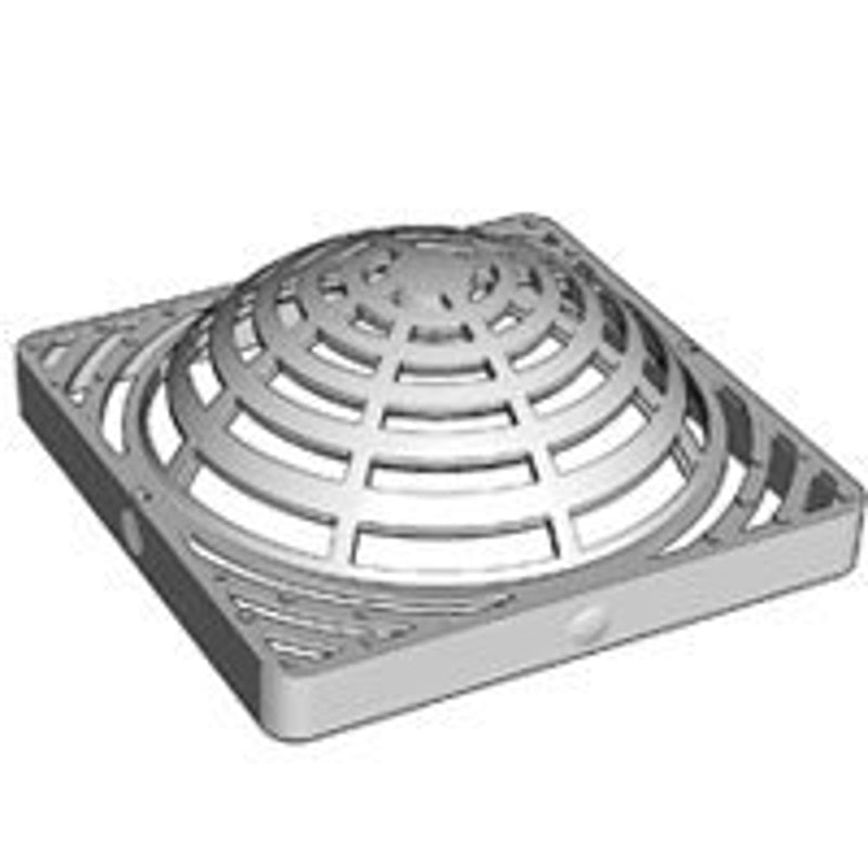 Nds 991 Polyolefin Heavy Duty Drain Grate, 9", Green