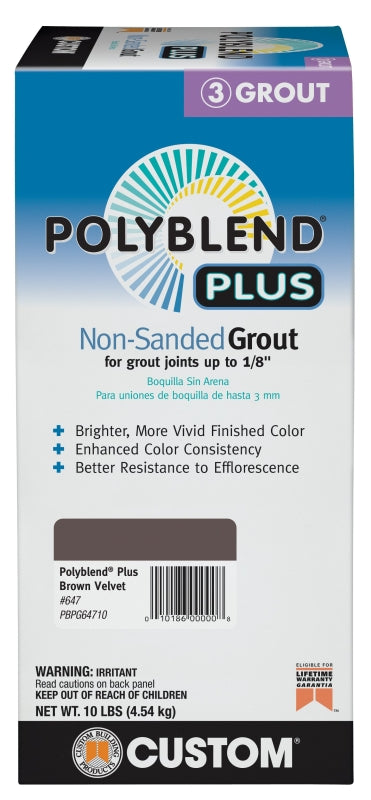 Grout Customs POLYBLEND Plus Non Sanded (Brown Velvet 647)