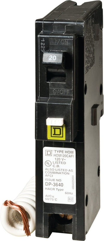 Square D by Schneider Electric HOM120CAFIC Homeline 20 Amp Single-Pole CAFCI Circuit Breaker