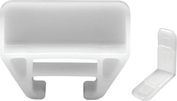 Prime-Line R 7221 21/32 In. x 1-1/8 In., White Drawer Guide Kit (2 Pack)