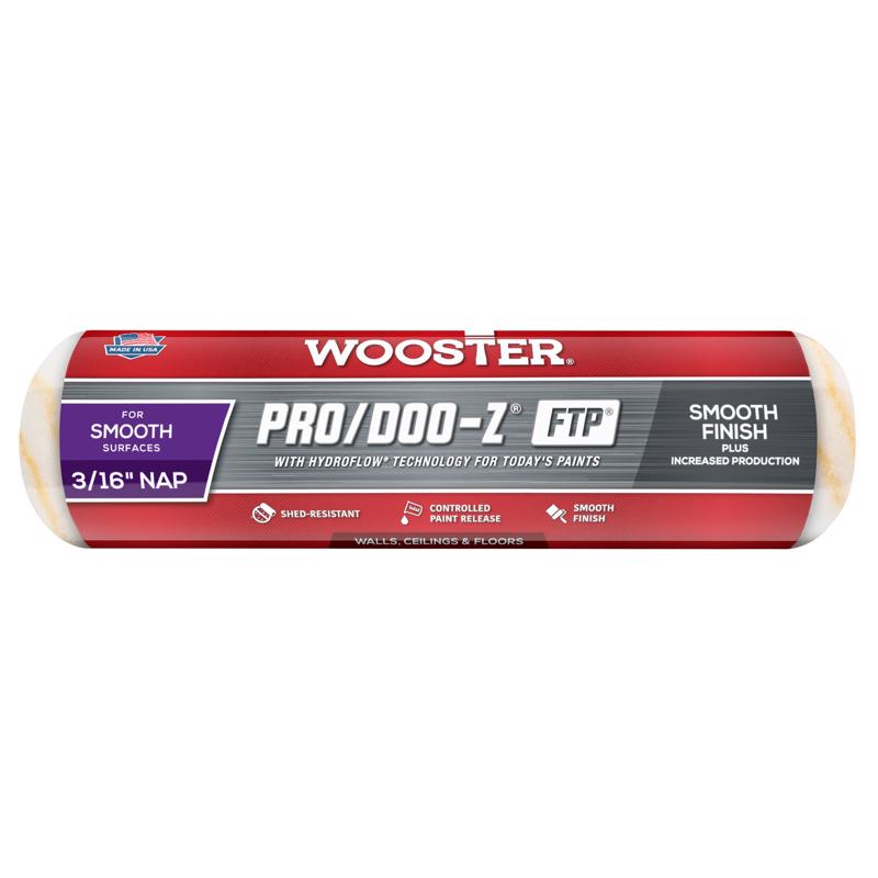 Wooster Brush RR665-9 Inch Pro Doo Z FTP Roller Cover, 3/16-Inch Nap