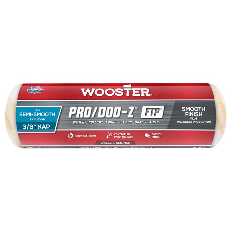 Wooster Brush RR666-9 Inch Pro Doo Z FTP Roller Cover, 3/8-Inch Nap