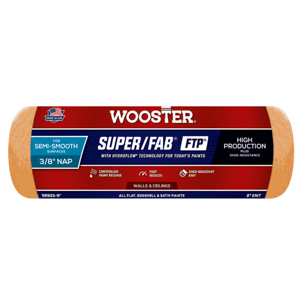 Wooster S/F Ftp Rlr Cvr 9"X3/8" RR923-9 (9-Pack)