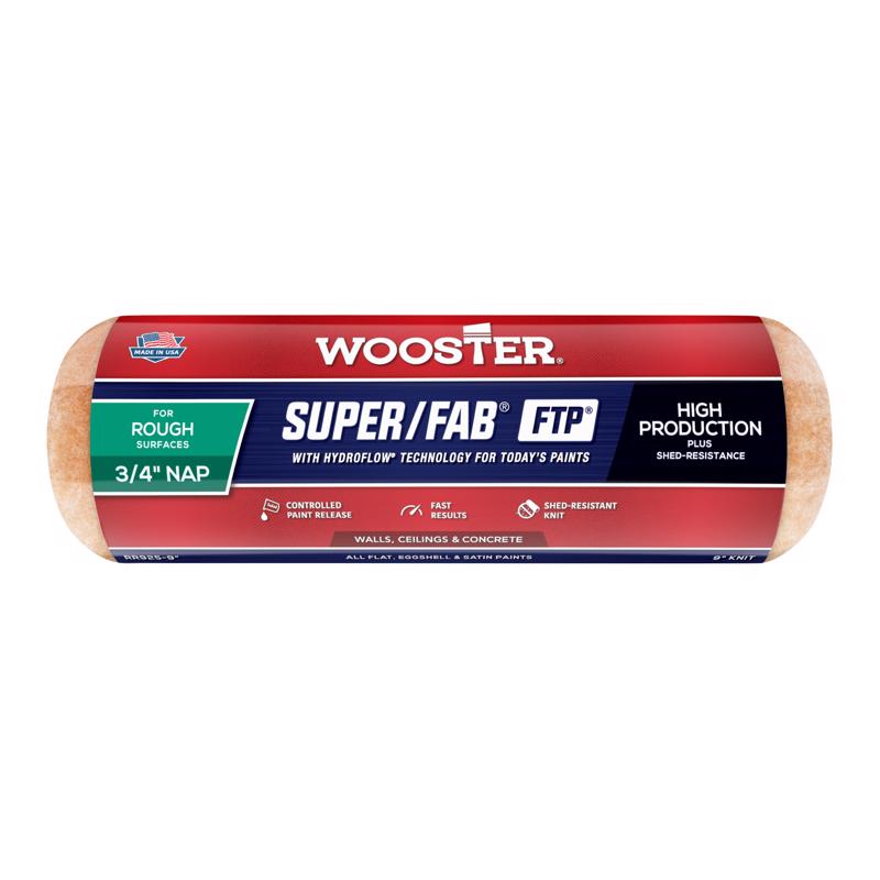 Wooster RR925-9 Super Fab FTP Paint Roller Cover 3/4" Nap 9"