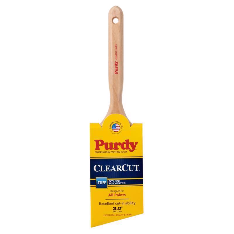 Purdy 144152130 Clearcut Series Glide Angular Trim Paint Brush, 3 inch