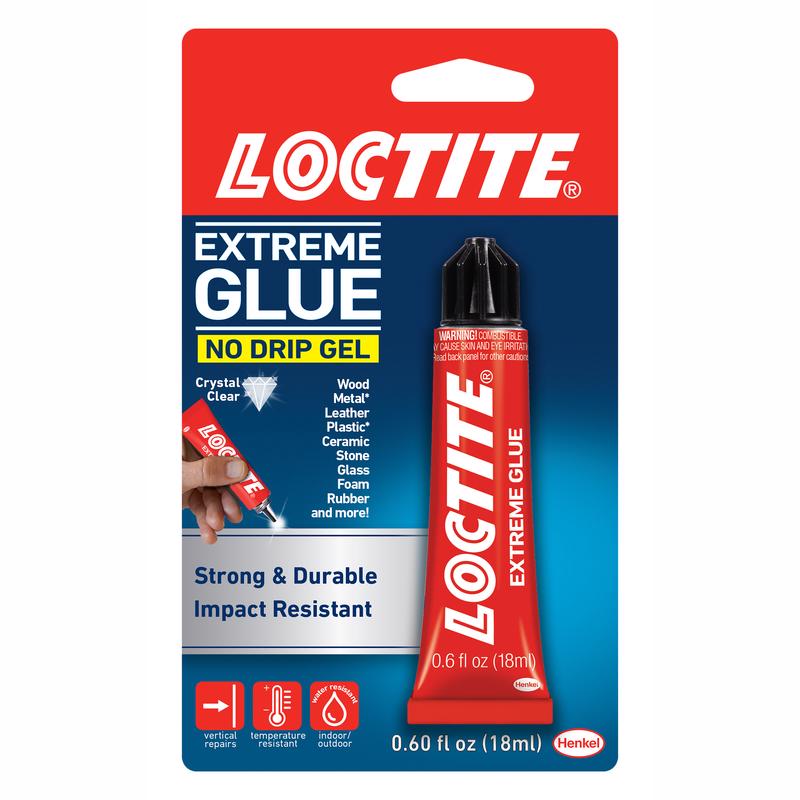 Henkel LOCTITE Extreme Glue, Flextec Gel, Clear, 6 Pack, 18ml Each, Waterproof, High Viscosity, Multi-Surface Bonding