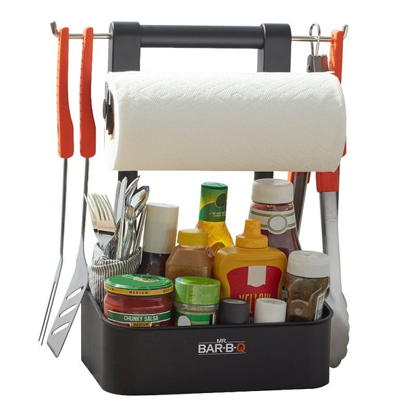 Mr. Bar-B-Q Collapsible Grilling Caddy, Store All Your BBQ Accessories in One Place, Perfect for Outdoor Cooking, Boating, Camping & RVs 40410Y