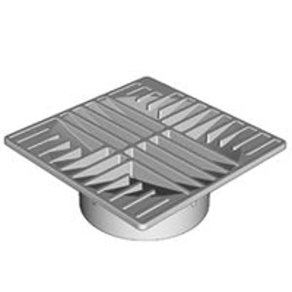 NDS 04 Square Plastic Drain Grate 6 4/0642SDB