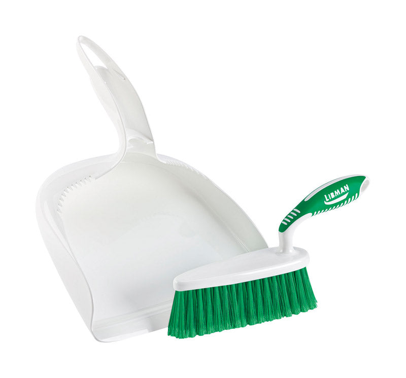 Libman 95 Dust Pan and Brush Set with Ergonomic Handle