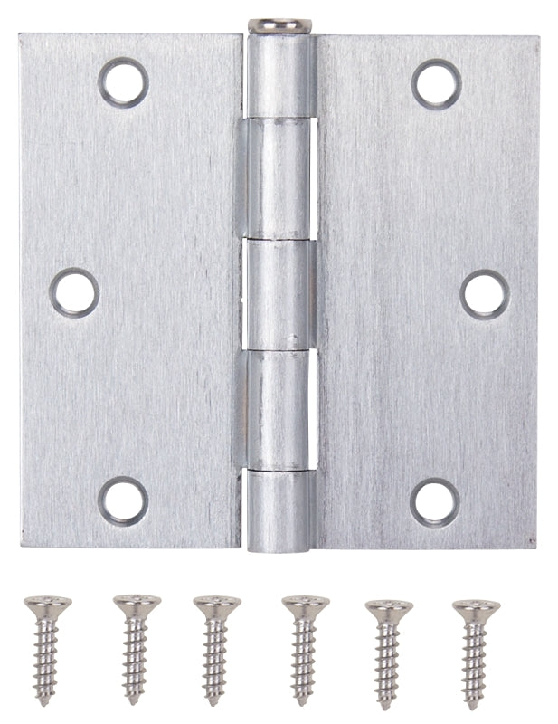 MINTCRAFT 20338SCX Door Hinge, 3.5", Satin Chrome